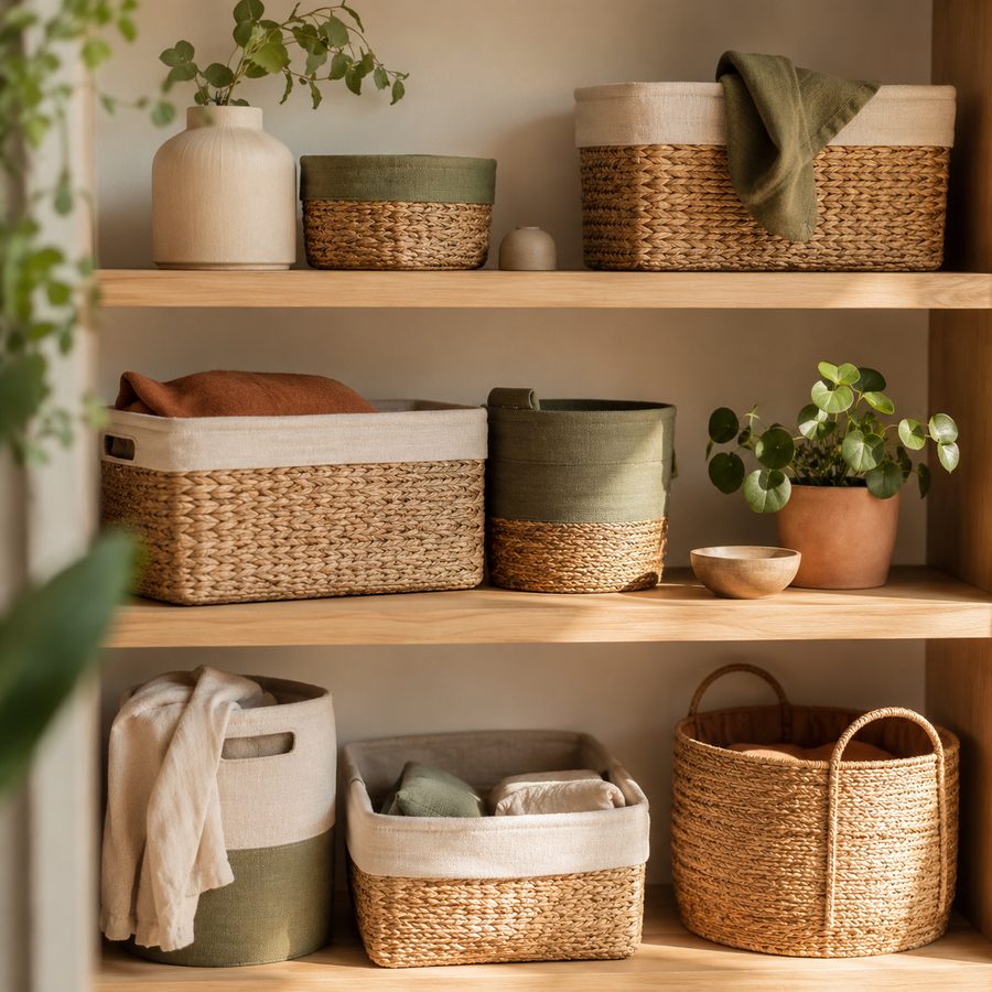 Baskets & Bins storage scene