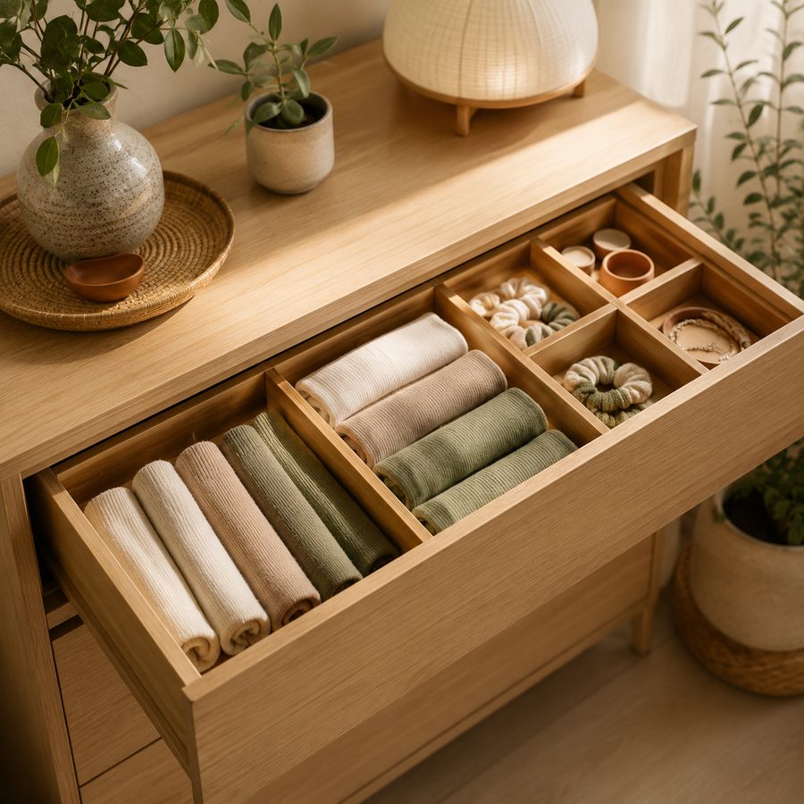Drawers storage scene